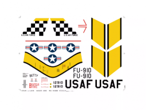Freewing F-86 Sabre V2 64mm EDF Jet Decal Set 